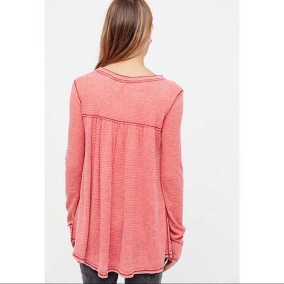 Free People We the Free Kai Henley Red - Picture 2 of 6